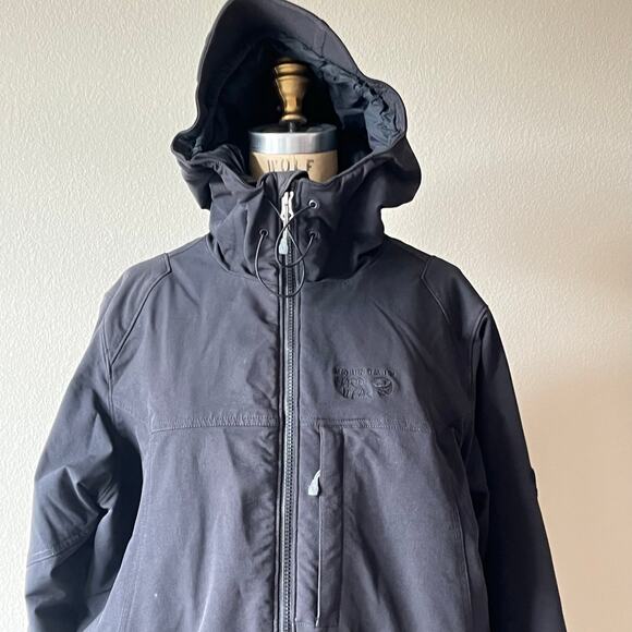 Men’s Mountain Hardwear Anorak Black Ski Snowboard Jacket Size Large - Picture 3 of 13